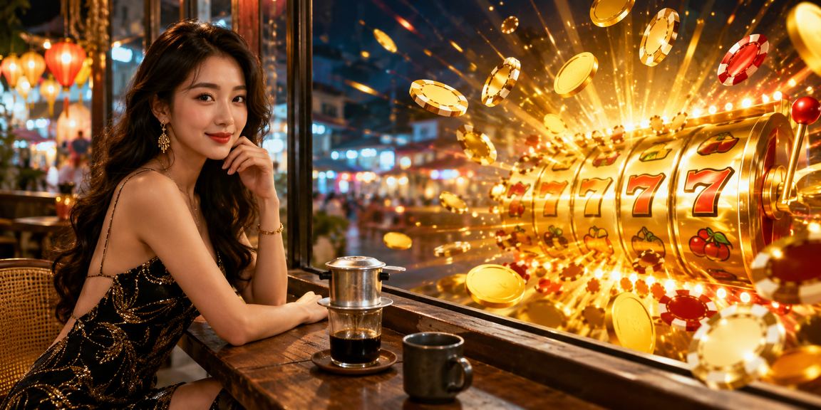Bờ biển Nha Trang buổi chiều, gợi lên hình ảnh thành viên VIP thư giãn và chơi slot game trực tuyến