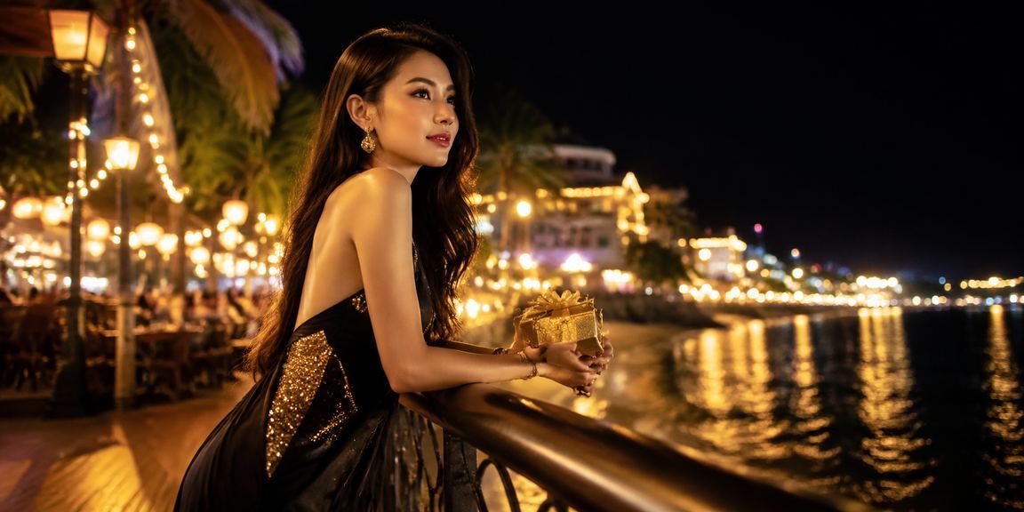 Không khí đêm hội chợ Phú Quốc, hình ảnh liên tưởng đến trải nghiệm VIP giải trí cao cấp trực tuyến